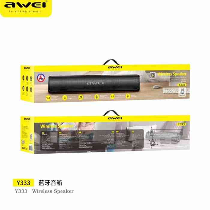 Awei Y333 Portable Waterproof Stereo Sound Wireless Speaker